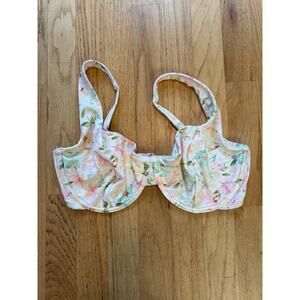 Women’s Abercrombie & Fitch Curve Love Floral Flower Pastel Bikini Swim Top, S